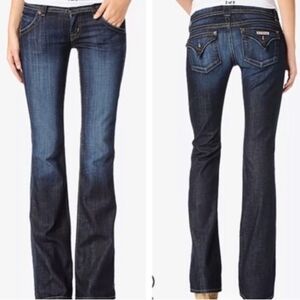 Hudson Fine Tailored low-Rise Boot jeans Dark Wash Size 28